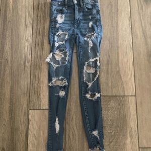 ripped american eagle jeans